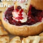 baked cranberries and brie appetizer
