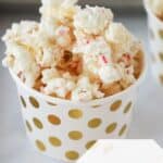 white chocolate candy cane popcorn recipe