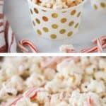 white chocolate candy cane popcorn recipe