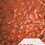 pinto beans in chili, easy beef Chili recipe.