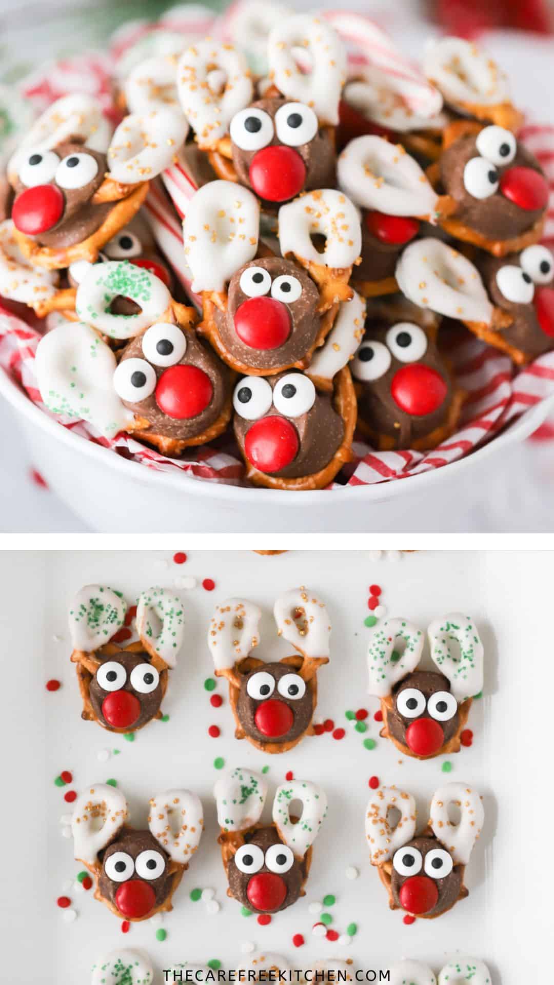 Reindeer Pretzels - The Carefree Kitchen