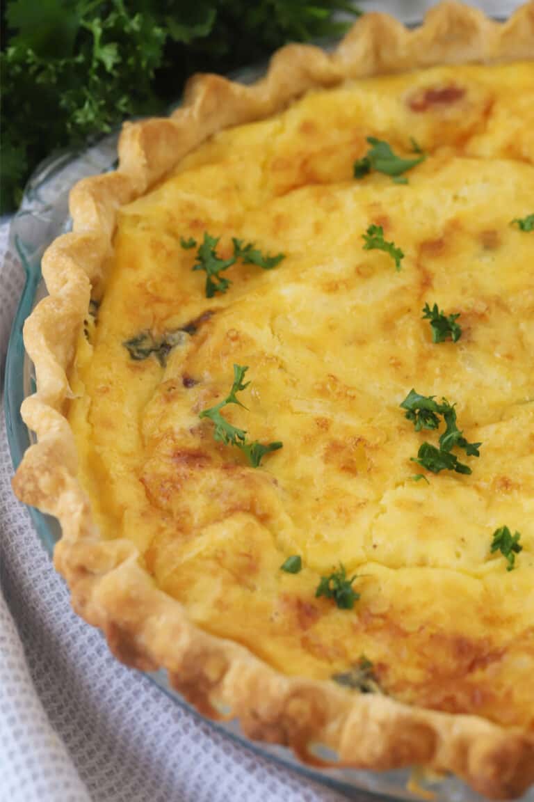 Bacon and Asparagus Quiche Recipe - The Carefree Kitchen