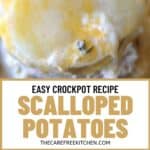 easy slow cooker scalloped potatoes side dish