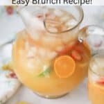 tropical breakfast punch, easy brunch drink recipe, best breakfast drink recipe. homemade fruit punch, tropical punch.