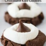 hershey kiss smores cookie, hot cocoa kiss cookies