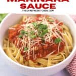 The best Marinara Sauce from Scratch for delicious Italian dishes
