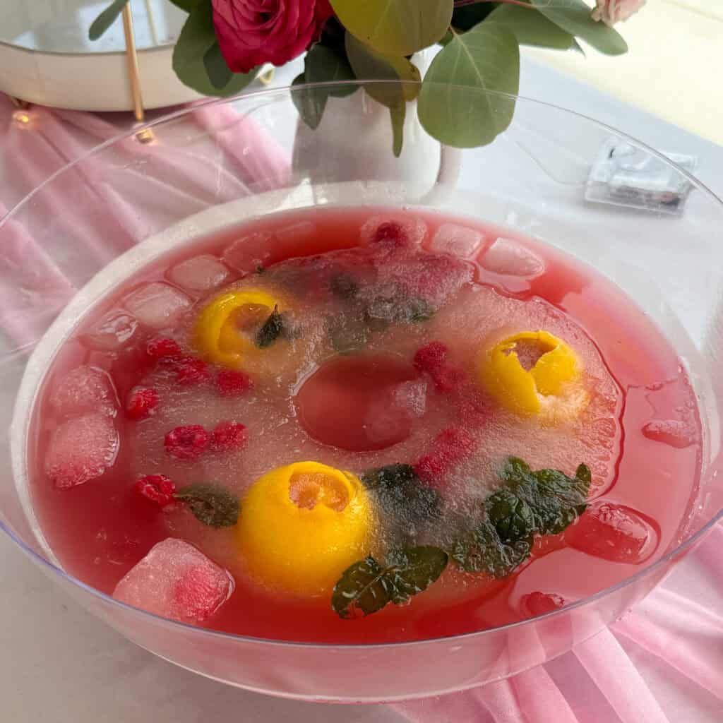 how to make an ice ring for galentines or valentines diner