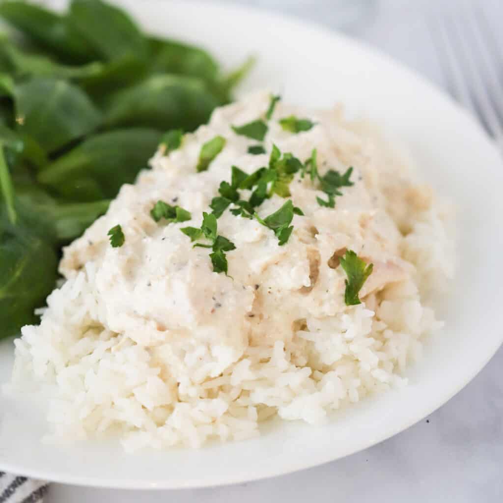 how to make Slow Cooker Chicken and Gravy recipe, easy chicken dinner