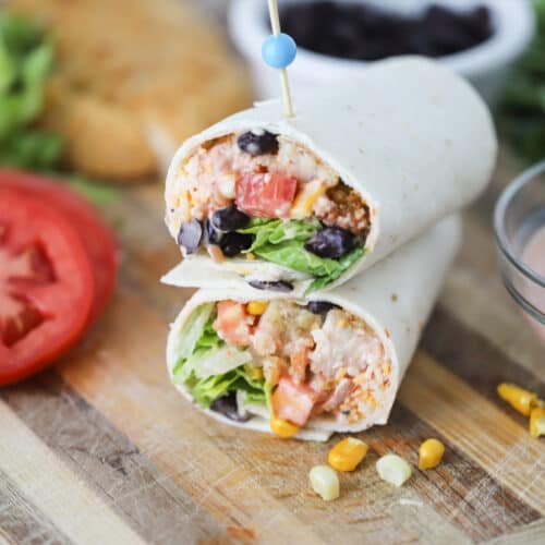 Southwest Chicken Wrap Recipe - The Carefree Kitchen