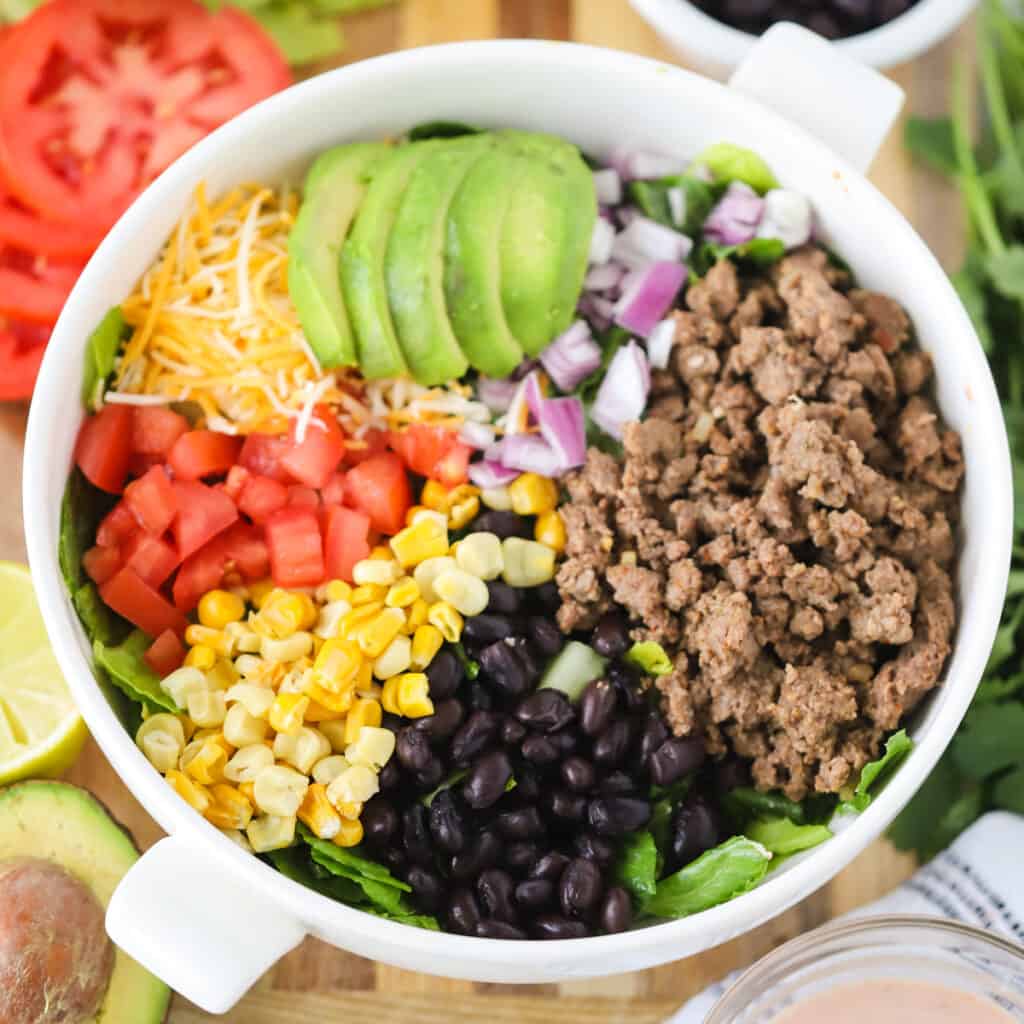 Easy Taco Salad Recipe - The Carefree Kitchen