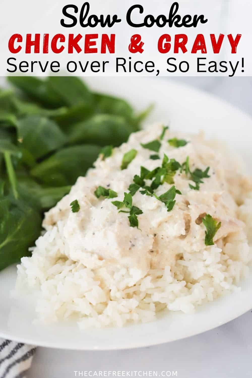 Slow Cooker Chicken and Gravy The Carefree Kitchen