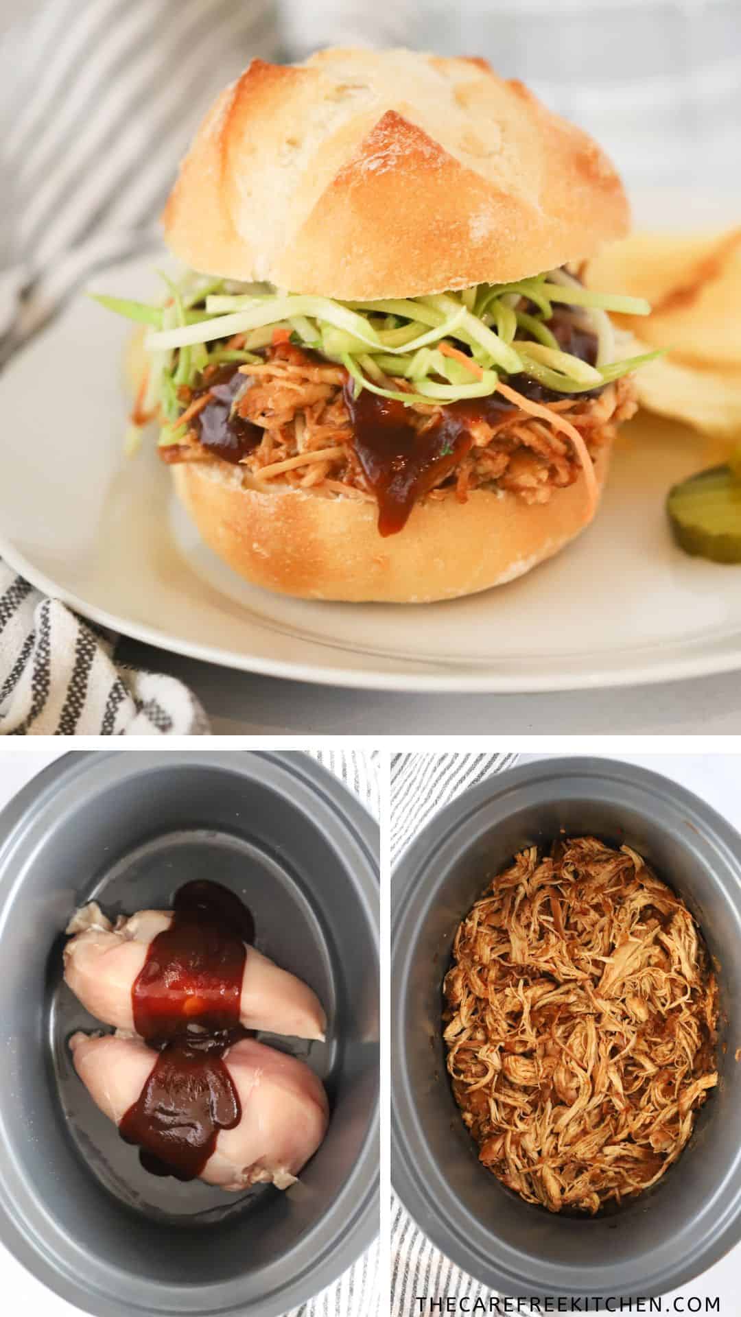 Easy Slow Cooker BBQ Chicken - The Carefree Kitchen