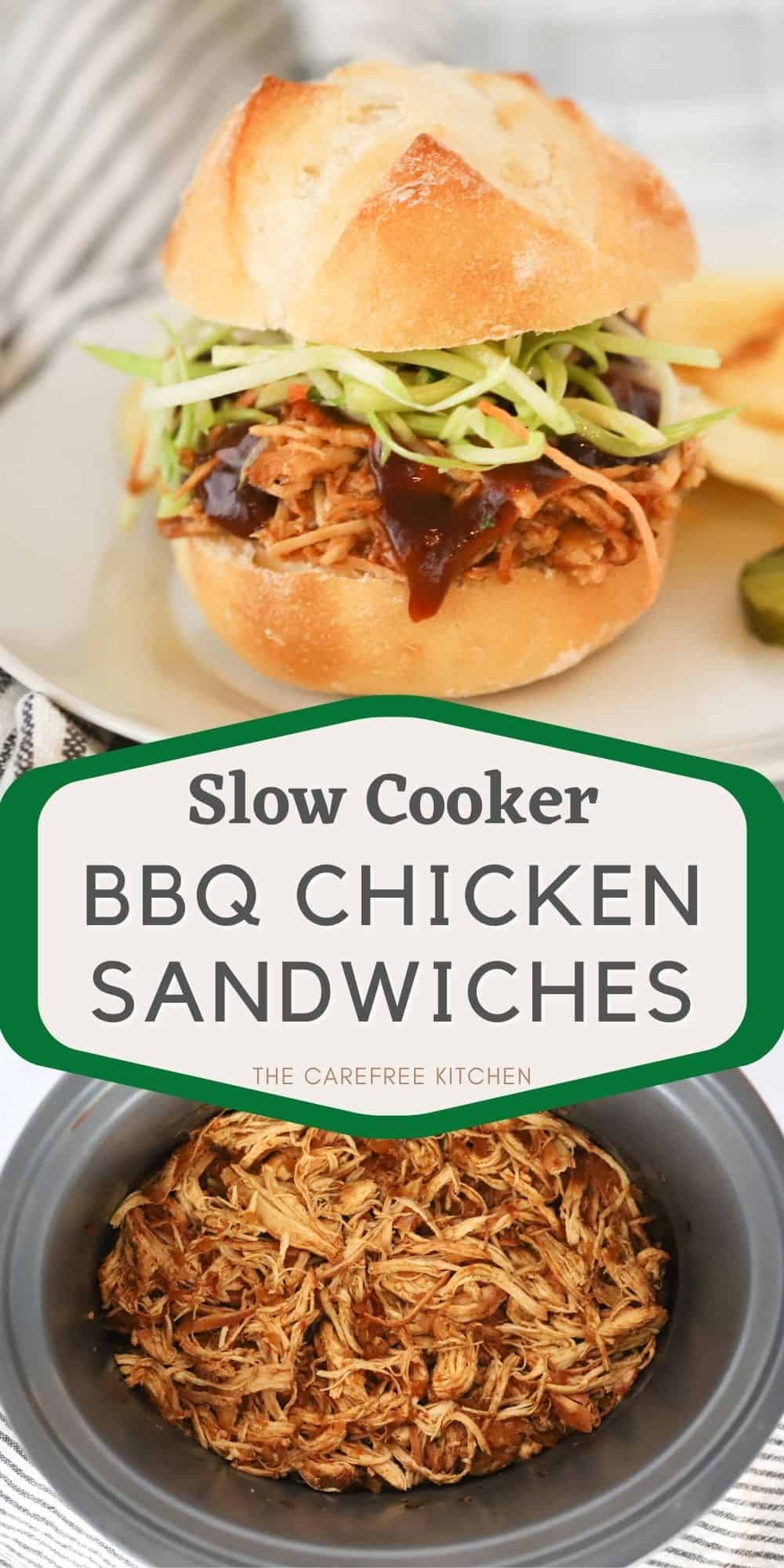 Slow Cooker BBQ Chicken - The Carefree Kitchen