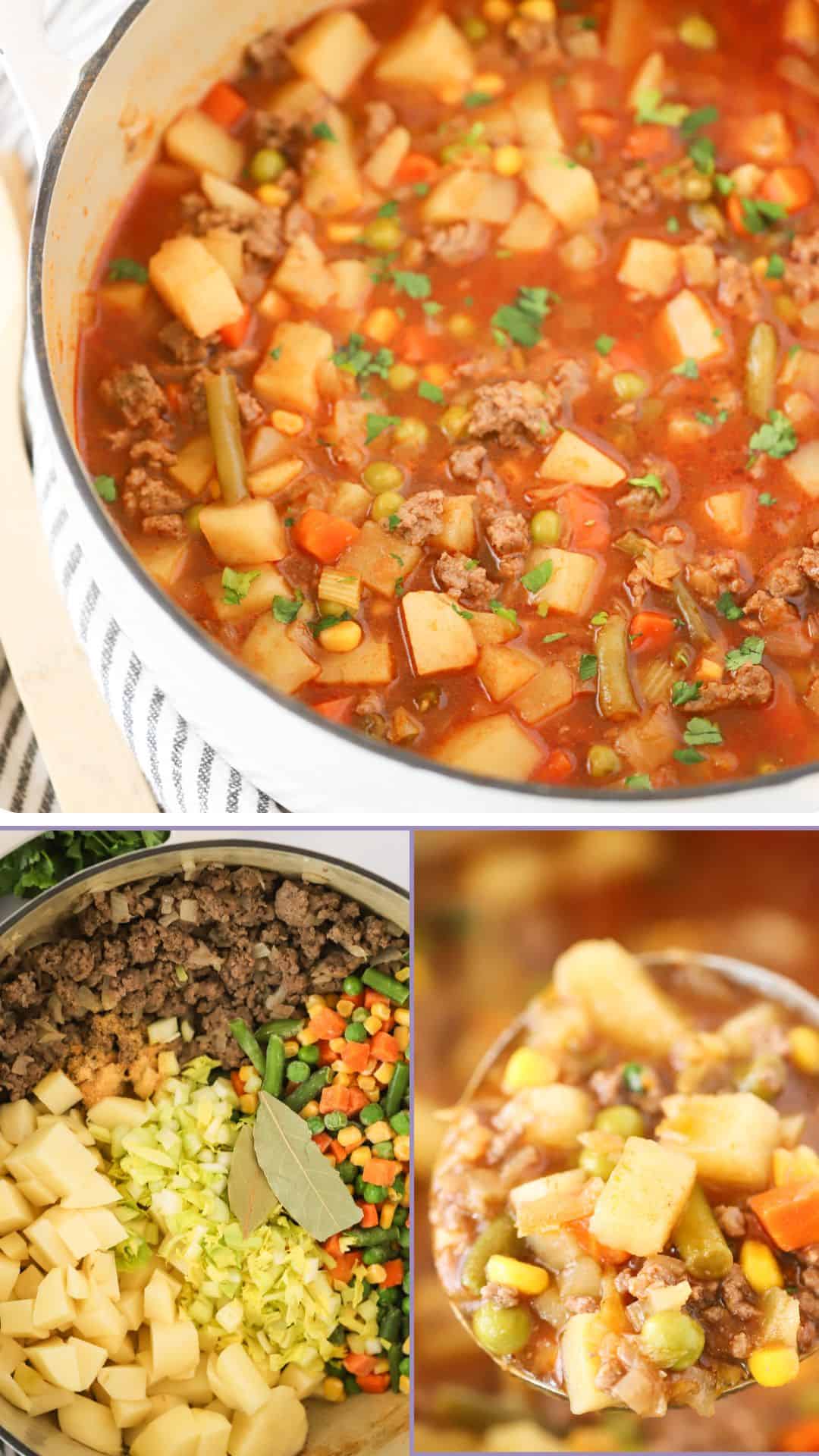 Easy Beef Vegetable Soup - The Carefree Kitchen
