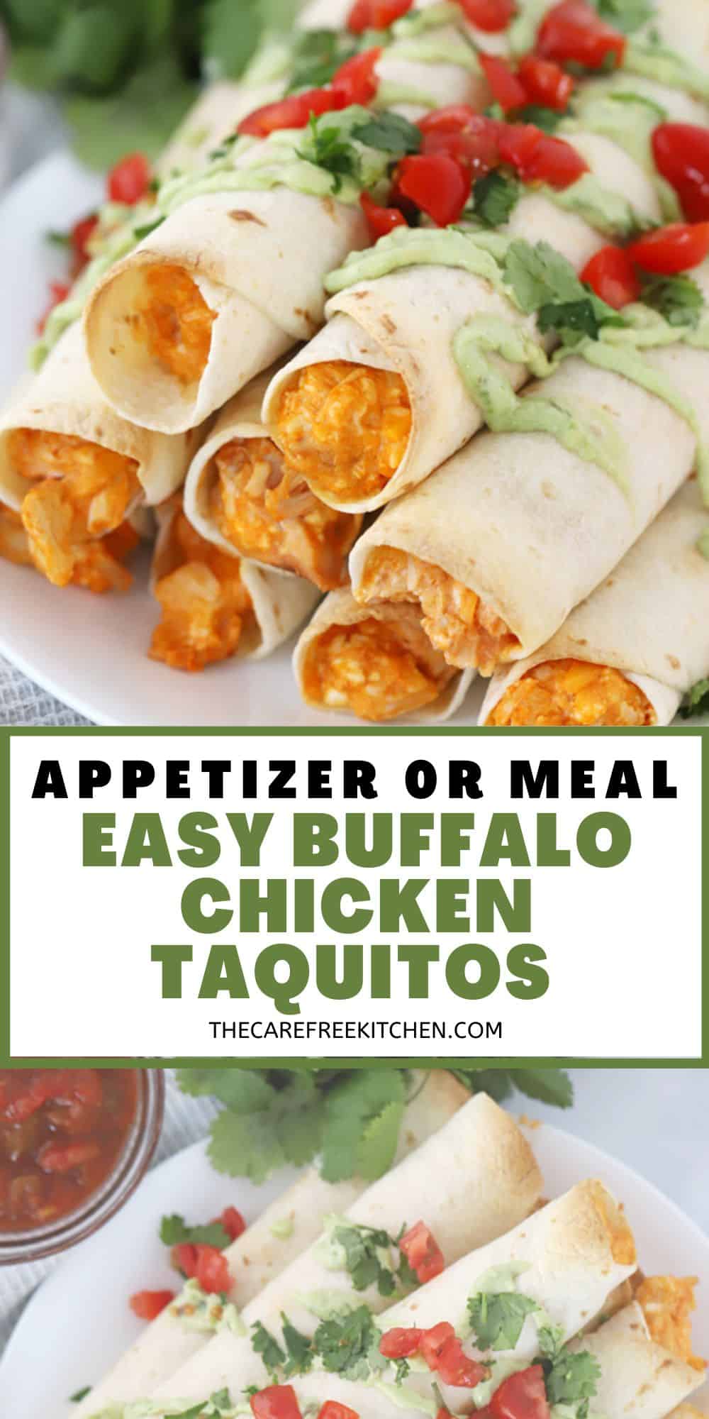 Easy Buffalo Chicken Taquitos Recipe - The Carefree Kitchen