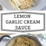 Lemon garlic Cream Sauce Recipe