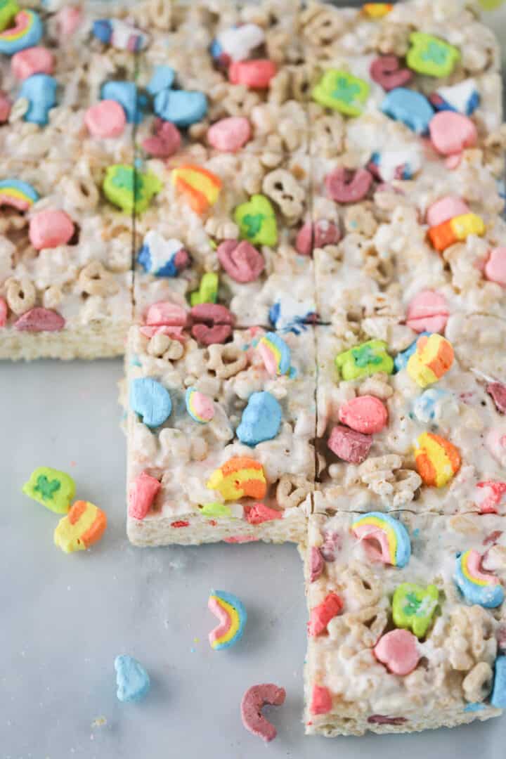 Lucky Charms Cereal Bars - The Carefree Kitchen