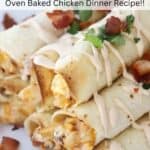 oven baked BBQ Chicken Taquitos recipe