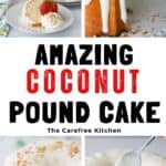 pound cake with coconut