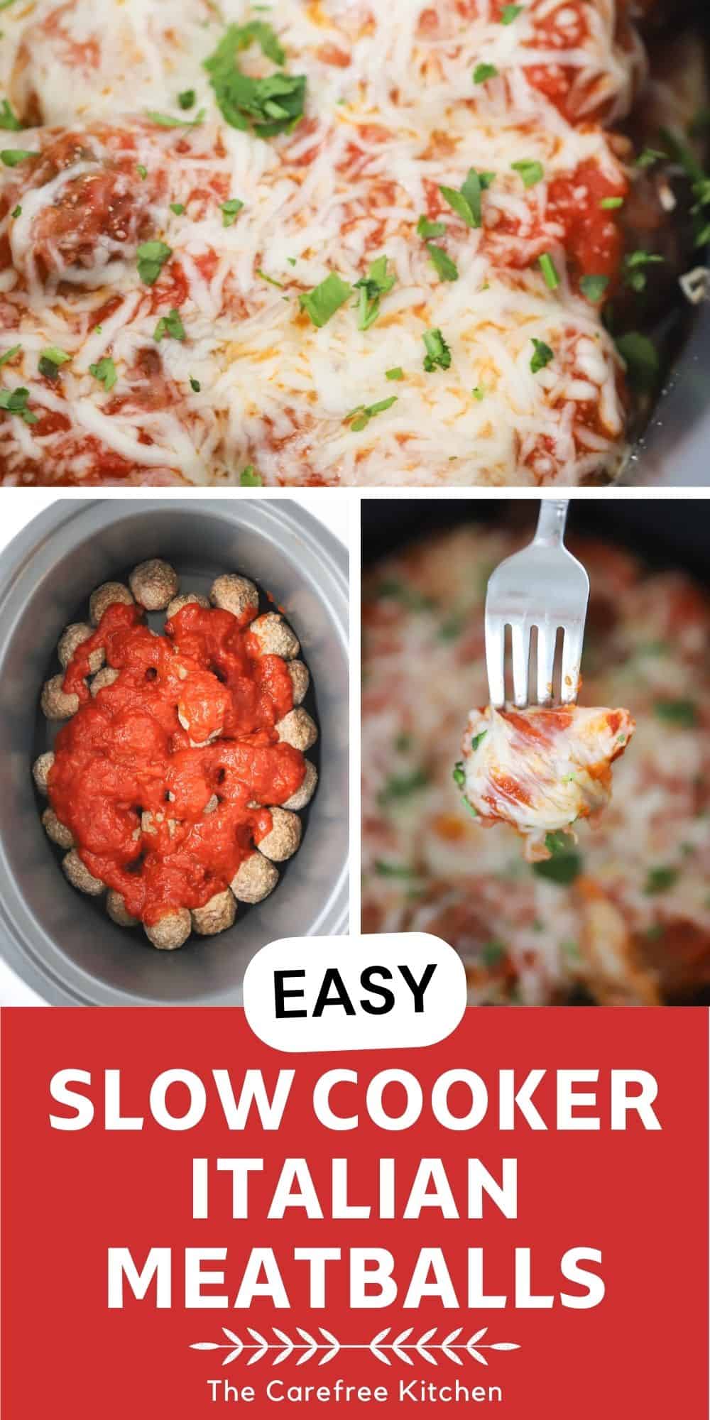 Crockpot Italian Meatballs Recipe - The Carefree Kitchen