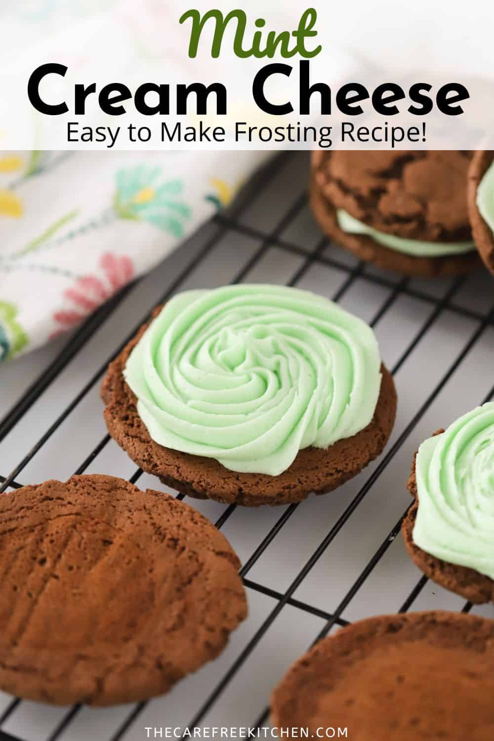 Mint Cream Cheese Frosting The Carefree Kitchen