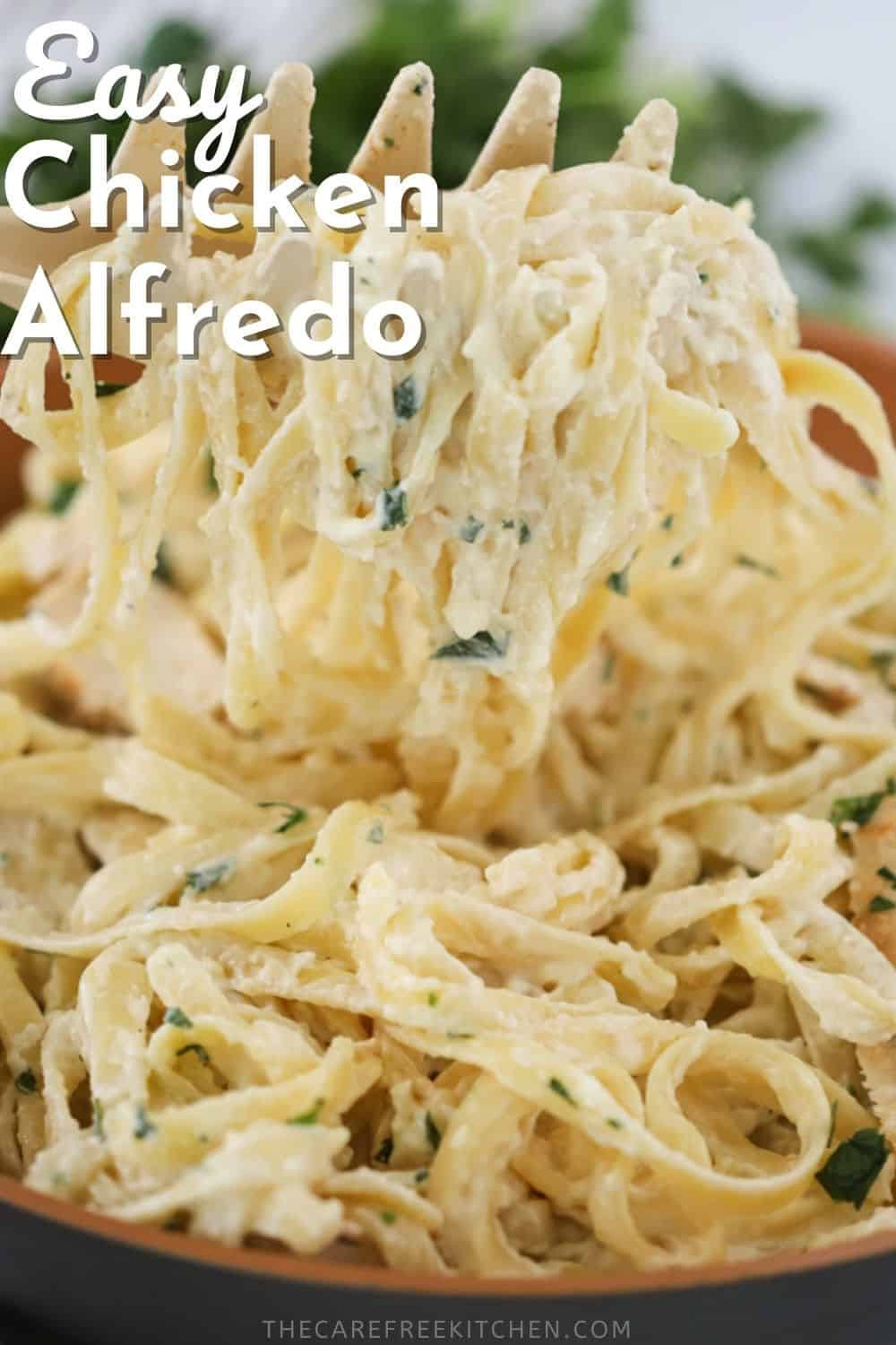 Easy Homemade Chicken Alfredo Recipe - The Carefree Kitchen