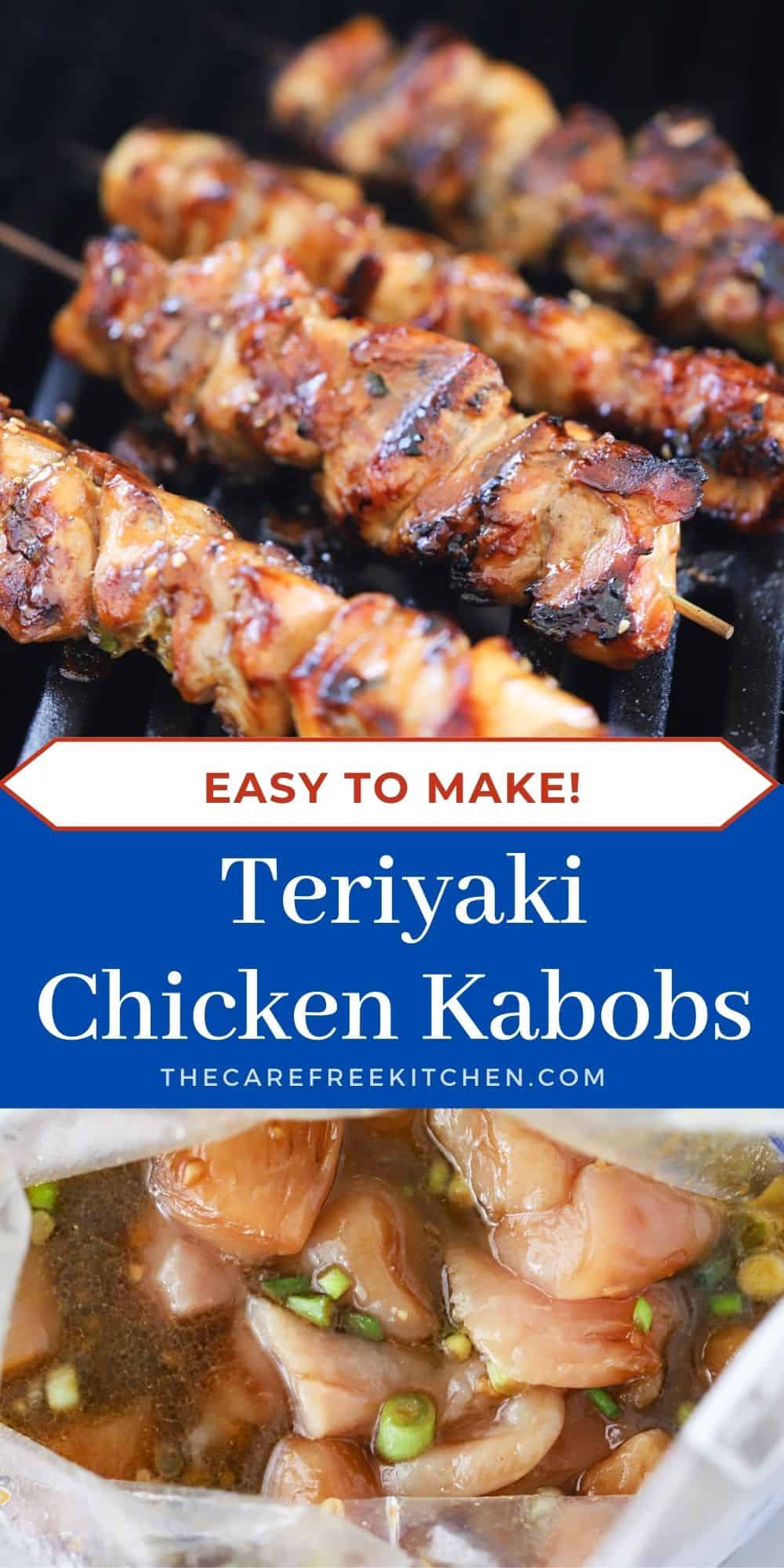 Grilled Teriyaki Chicken Kabobs The Carefree Kitchen