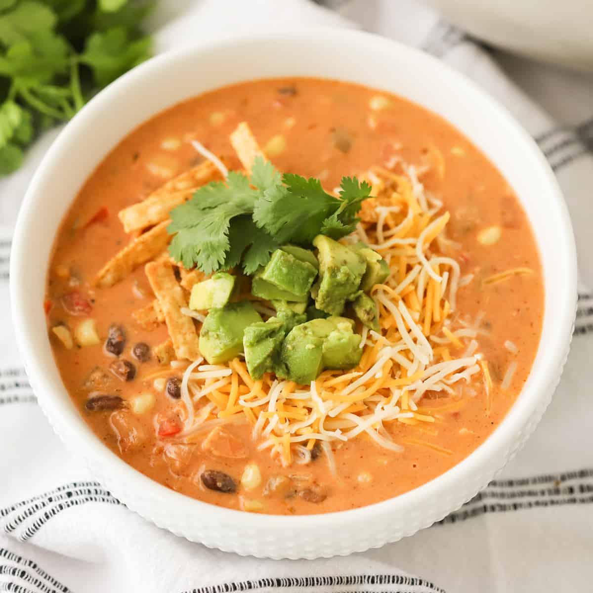 Chicken Taco Soup - The Carefree Kitchen