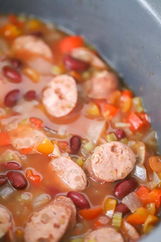 Best slow cooker beans and rice with sausage, how to make slow cooker beans and rice.