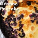 easy Lemon Blueberry German Pancake recipe