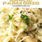 The perfect recipe for Garlic Parmesan Orzo side dish