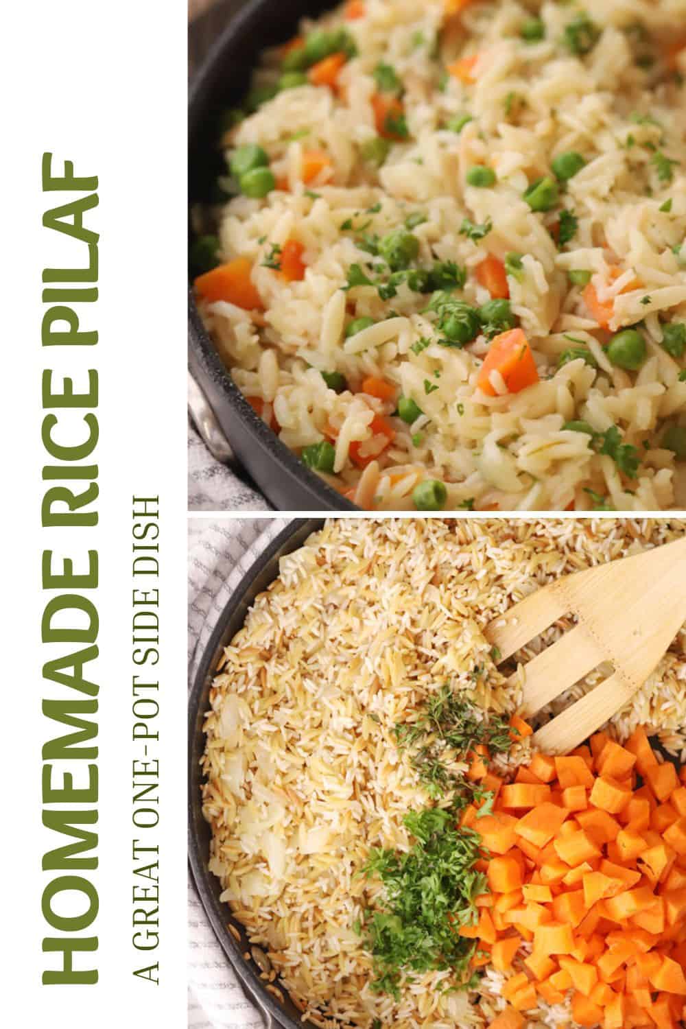 Homemade Rice Pilaf With Orzo The Carefree Kitchen   Homemade Rice Pilaf Pin 2 