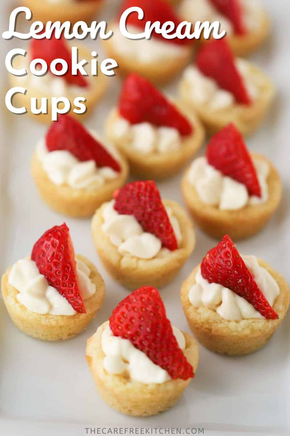 Lemon Cream Cheese Cookie Cups The Carefree Kitchen