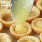 lemon curd cookie cups, lemon dessert