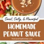 how to make peanut sauce recipe.
