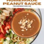 how to make peanut sauce recipe.
