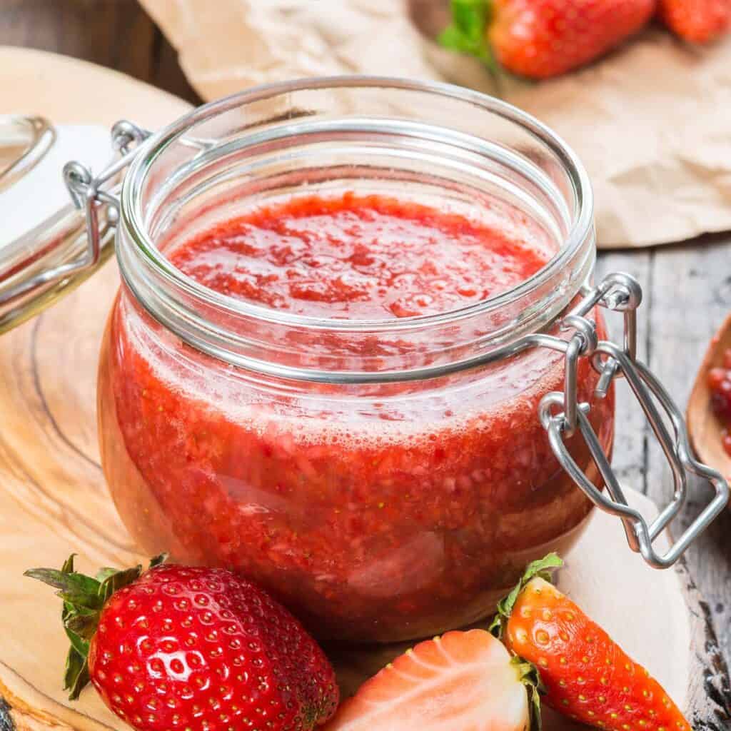 Strawberry Freezer Jam Recipe The Carefree Kitchen