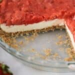 homemade Strawberry Rhubarb Cream Pie recipe