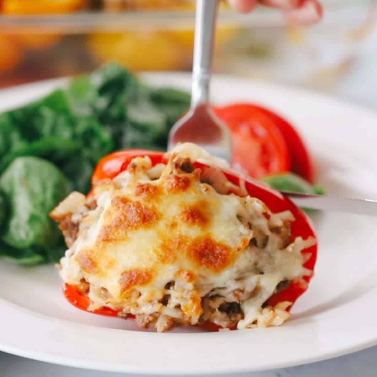 stuffed peppers recipe easy. ground beef stuffed bell peppers recipe.