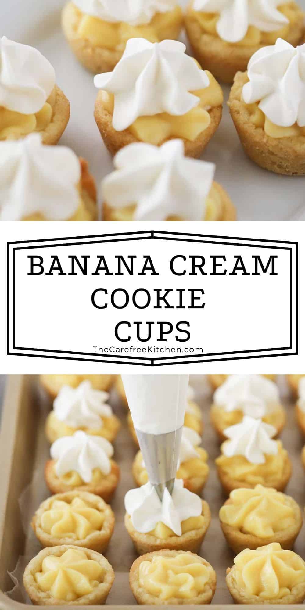 Banana Cream Pie Cookies - The Carefree Kitchen