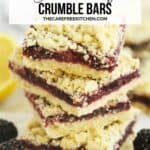 How to make an easy Blackberry Crumble Bars recipe at home