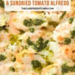 Easy Chicken Stuffed Shells With Sun-Dried Tomato Alfredo Recipe for Italian food dinners