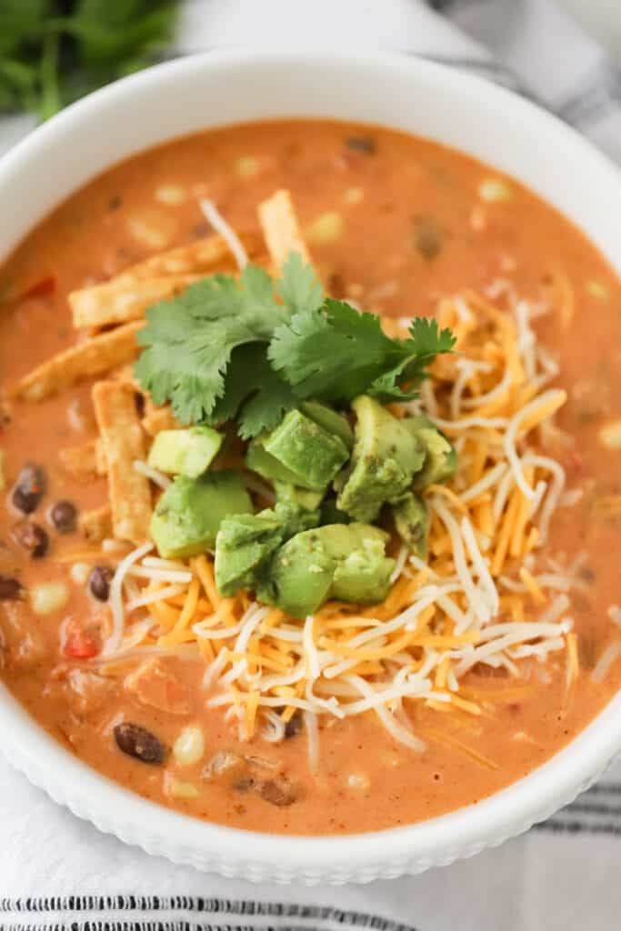 creamy chicken taco soup recipes, perfect for cool weather and an easy one-pot recipe.