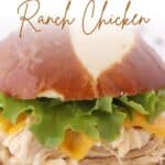how to make the easiest crockpot ranch chicken for meal prep