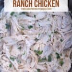 Slow Cooker Ranch Chicken recipe; great 10 minute meal prep
