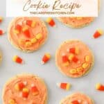 The Best Halloween Jack O' Lantern Cookies; sugar cookies with frosting