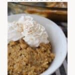 how to make an easy fall dessert -- pumpkin rice pudding