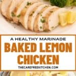 how to make a healthy baked lemon chicken marinade recipe for dinner