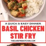 how to make quick & easy Thai Basil Chicken Stir Fry for dinner