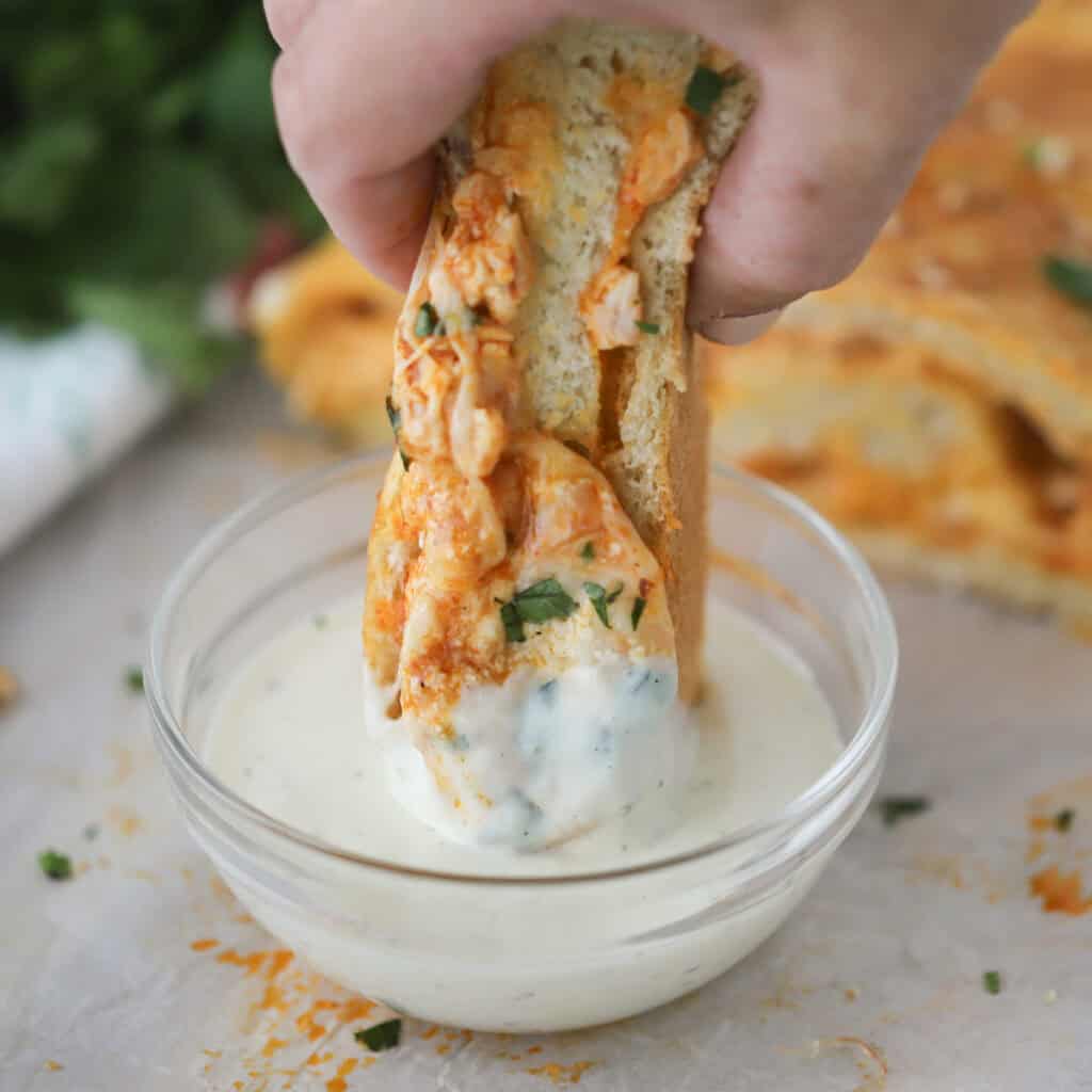 how to make homemade buffalo chicken stromboli